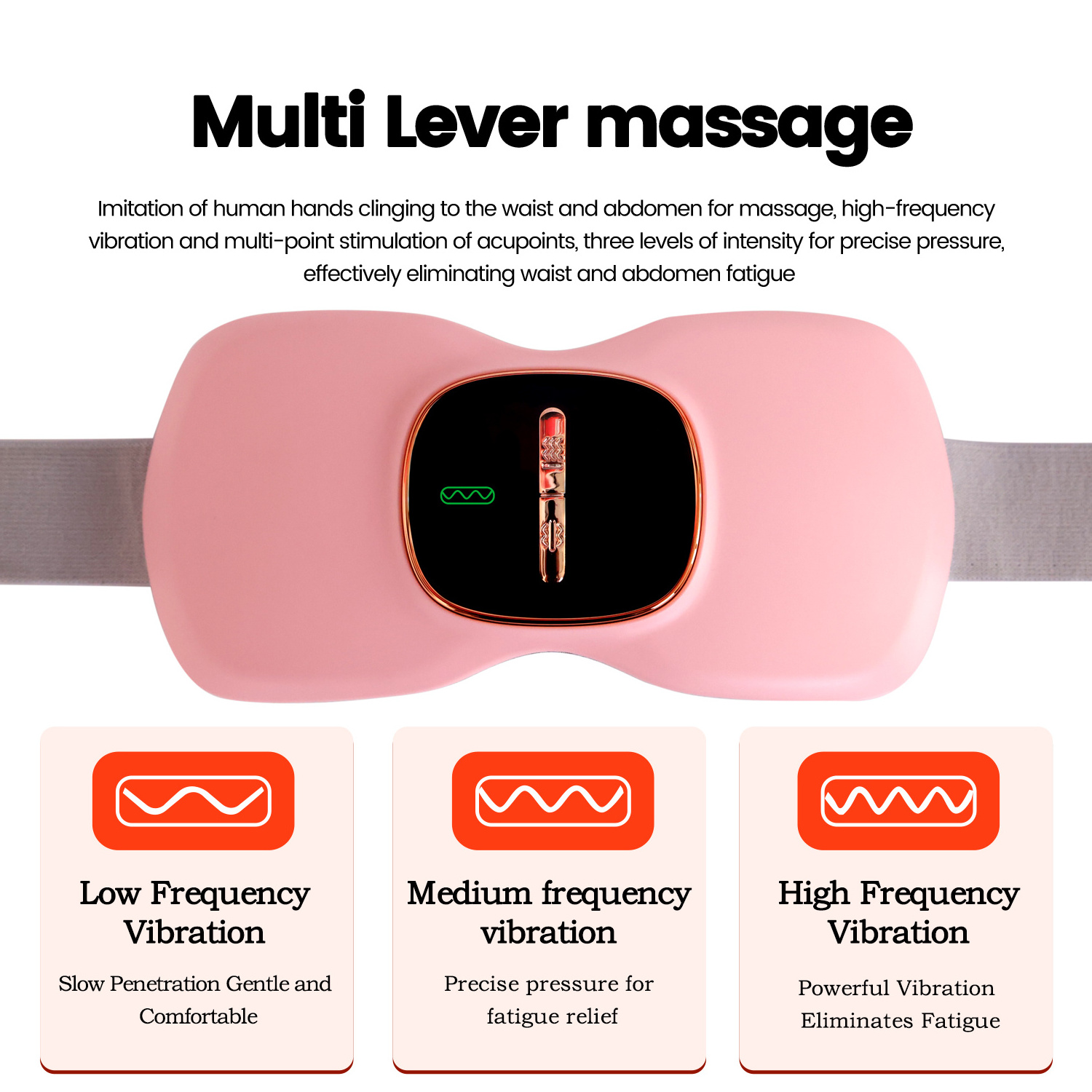 Portable Cordless Thermal Heating Pad Therapy Menstrual Cramp Period Care Waist Massager Electric Smart Menstrual Heating Pad