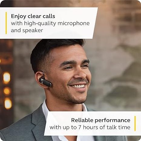 Original Jabra Talk 15 SE Mono Bluetooth Headset Wireless Single Ear Headset with Built-in Microphone