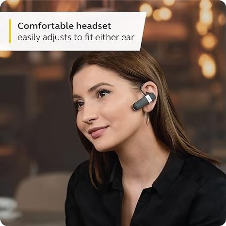 Original Jabra Talk 15 SE Mono Bluetooth Headset Wireless Single Ear Headset with Built-in Microphone