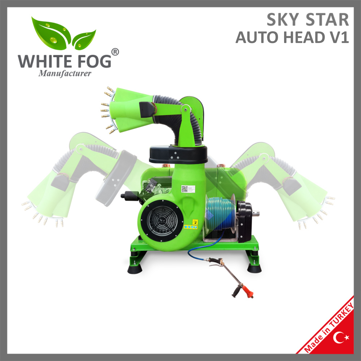 New Generation Mist Blower for locust control locust treatment 200lt capacity automatic nozzle head | SKY STAR