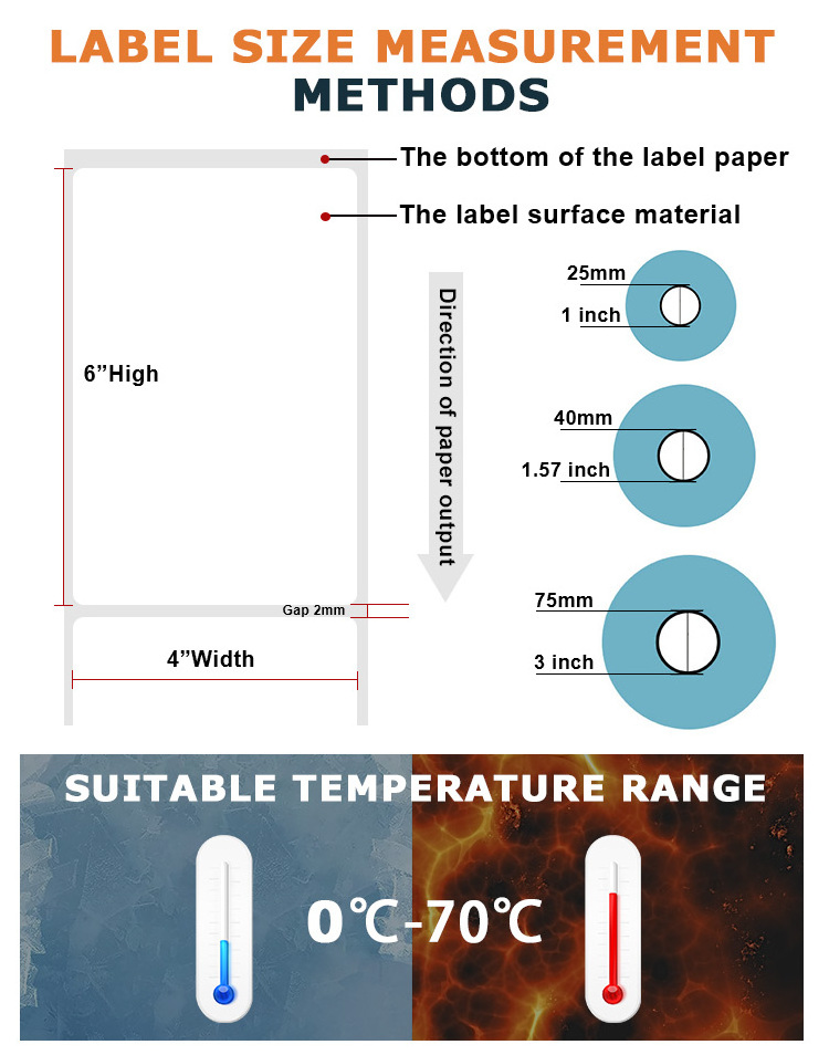 Shipping waybill thermal barcode label 4x6 adhesive thermal label jewelry sticker label