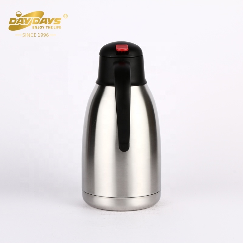 SUNLIFE Wholesales Simple Design 2.0L Coffee Pot Stainless Steel Day Days Vacuum Flask