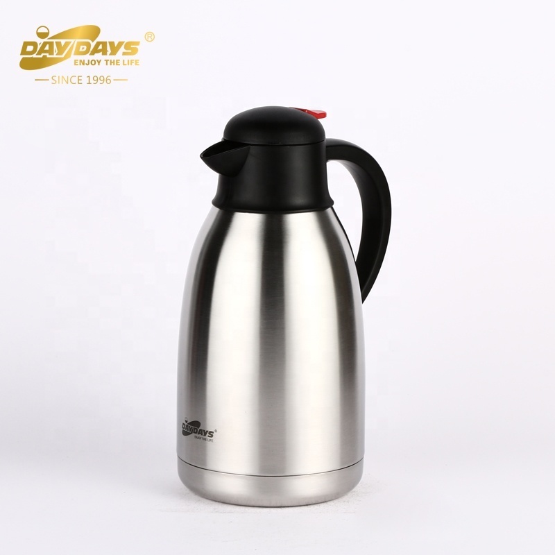 SUNLIFE Wholesales Simple Design 2.0L Coffee Pot Stainless Steel Day Days Vacuum Flask