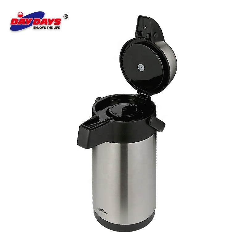 SUNLIFE Customized 3.0L Double Wall Coffee Pot Stainless Steel Dispenser Insulated Air Pump Pot