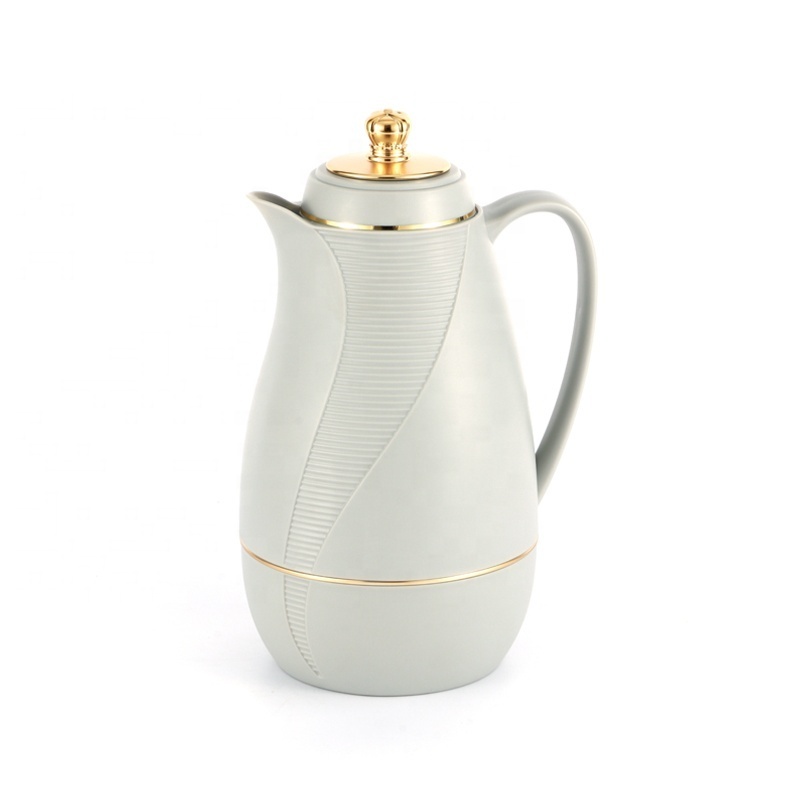 DAYDAYS 1000ml Arabic Style Plastic Body Thermos Dallah Coffee Pot Arabic Tea Coffee Pot