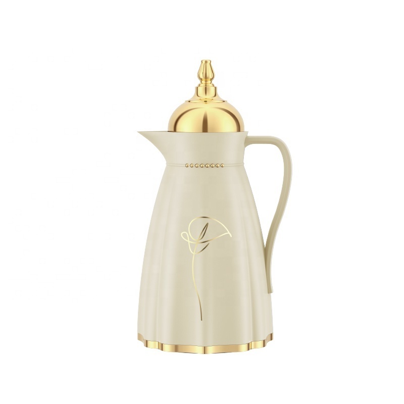 SUNLIFE brand fast delivery exquisite Thermos with white glass liner high quality Arabic style Coffee Pot