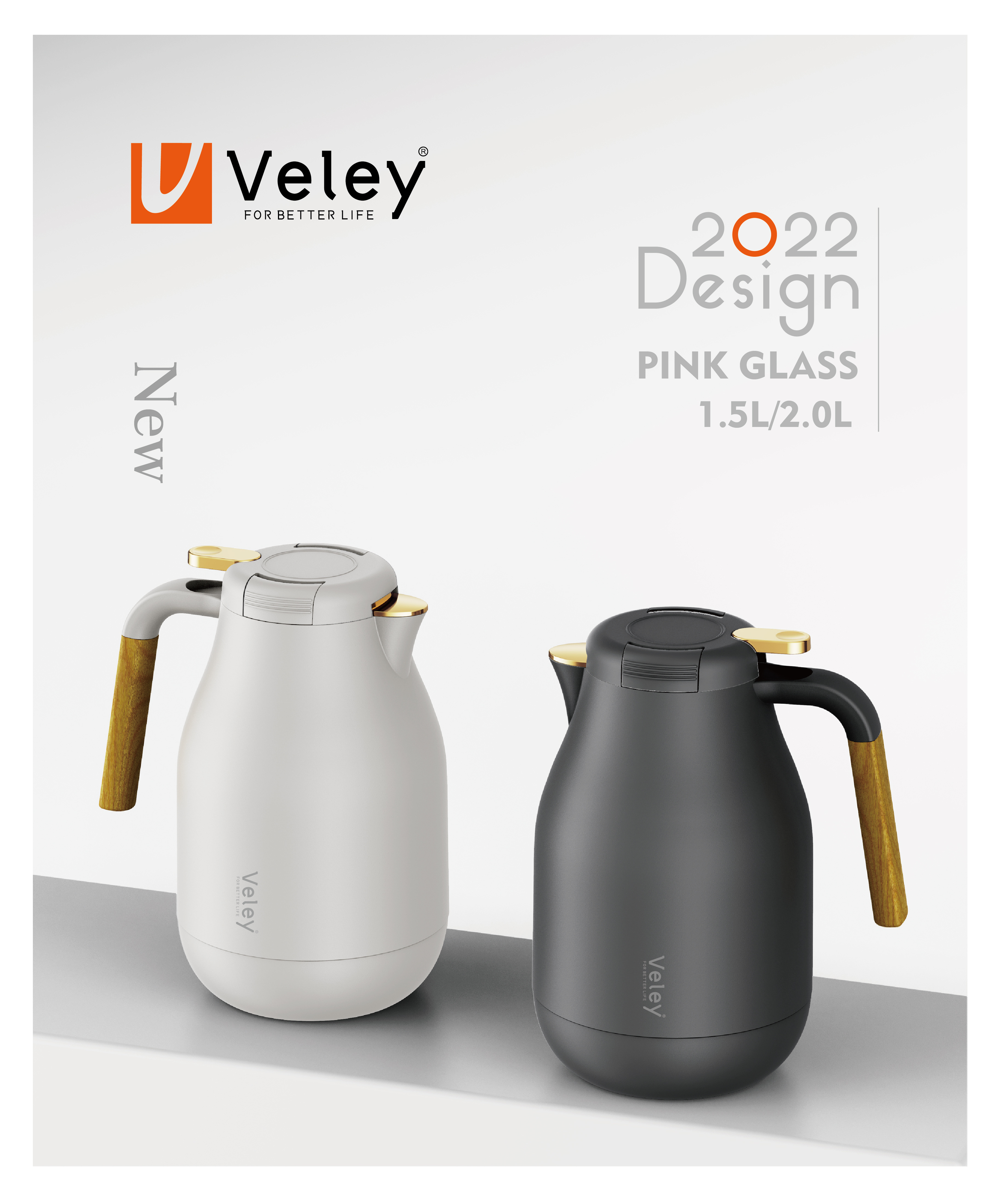 Sunlife New Arrival Large Capacity Hot Water Vacuum Thermal Coffee Pot Thermos Kettle 1500ml Insulated Water Bottle