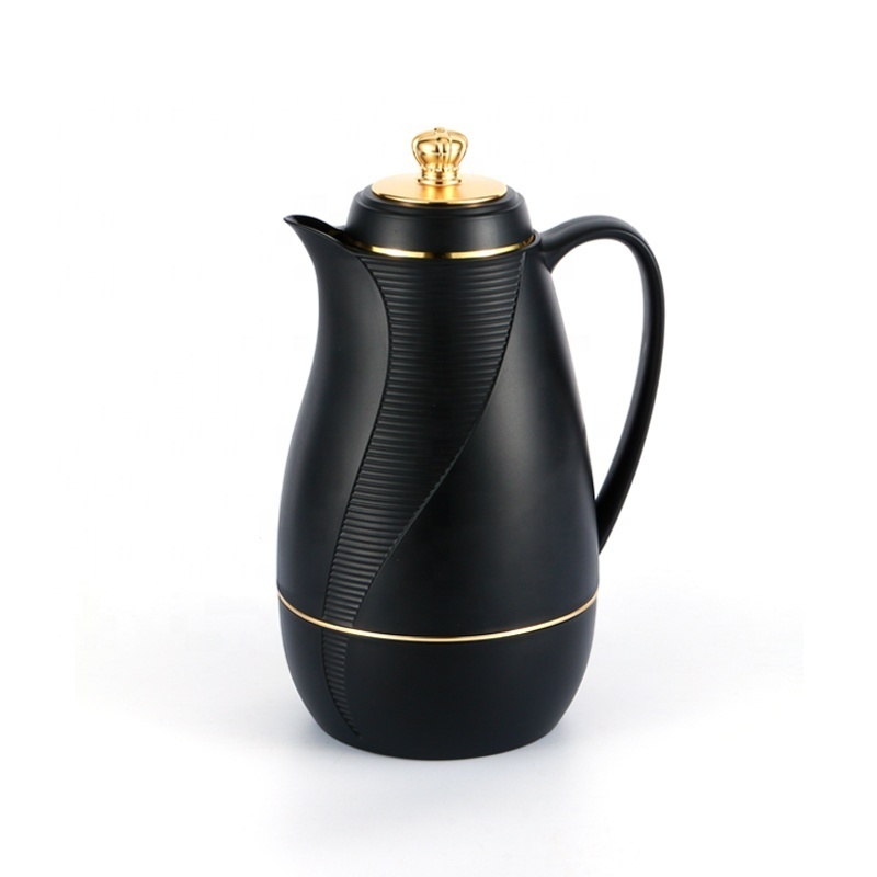 DAYDAYS 1000ml Arabic Style Plastic Body Thermos Dallah Coffee Pot Arabic Tea Coffee Pot