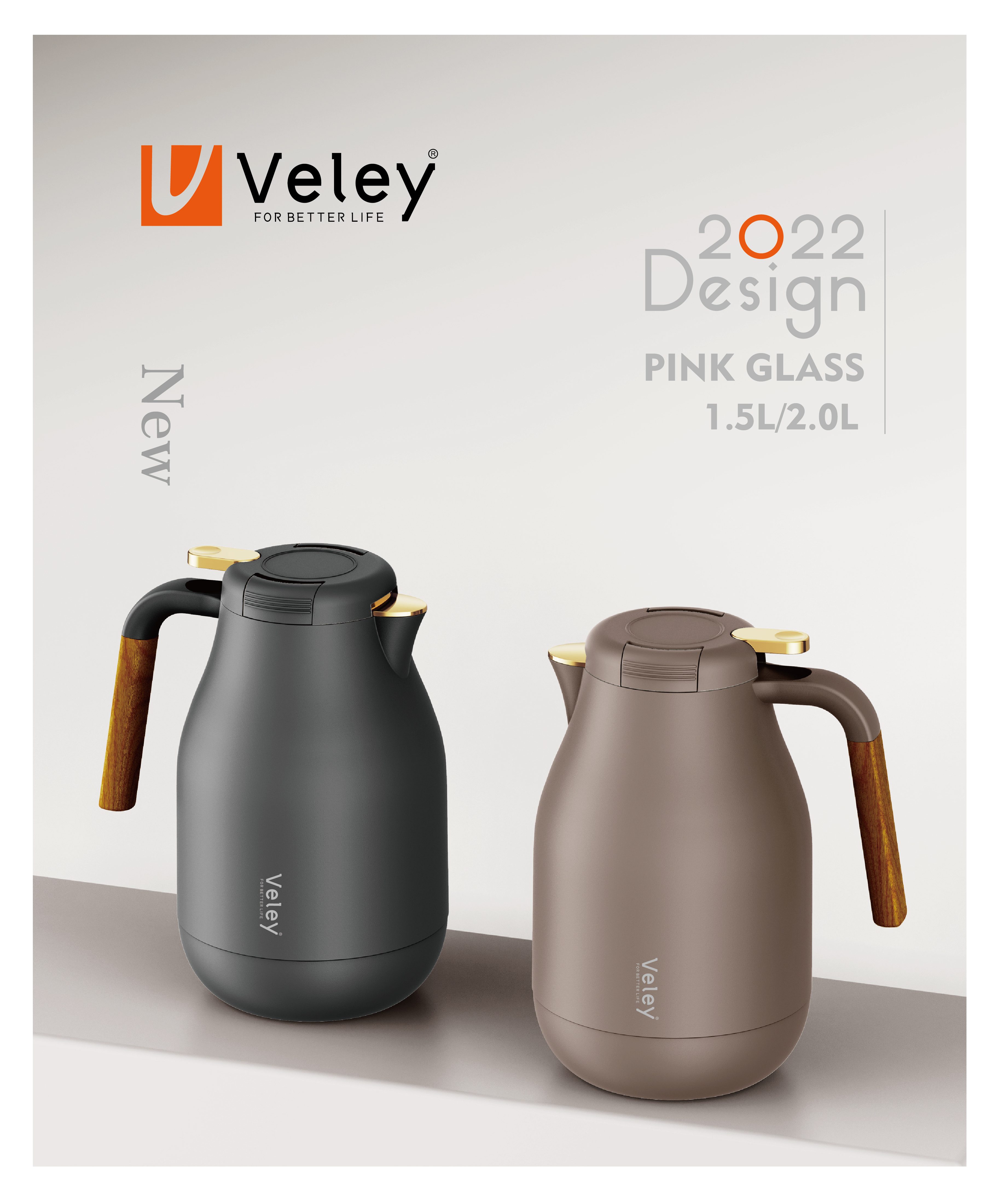 Sunlife New Arrival Large Capacity Hot Water Vacuum Thermal Coffee Pot Thermos Kettle 1500ml Insulated Water Bottle