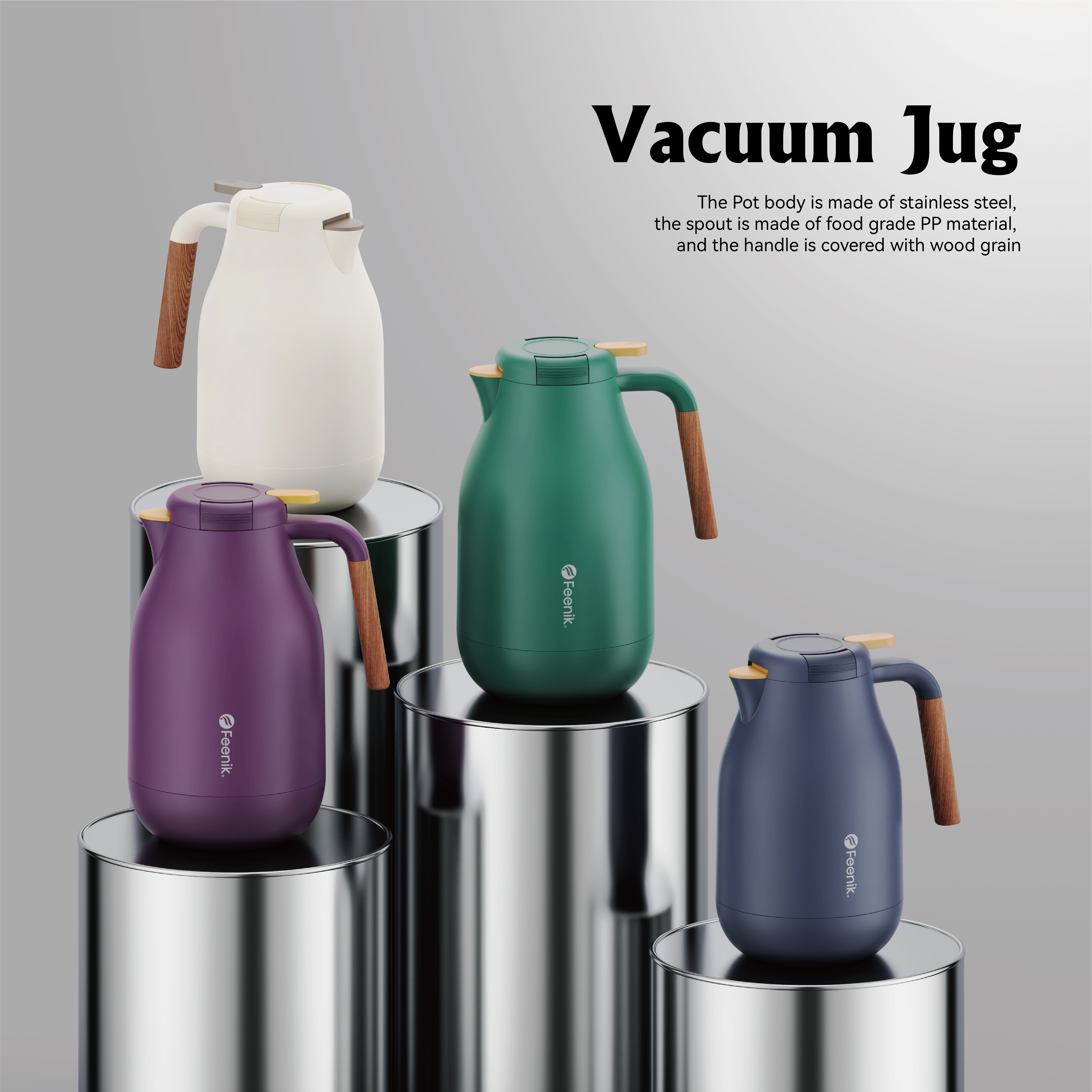 Sunlife New Arrival Large Capacity Hot Water Vacuum Thermal Coffee Pot Thermos Kettle 1500ml Insulated Water Bottle