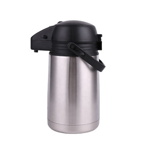 Sunlife 1.3L hot selling Double Wall Stainless Steel Vacuum Thermos Pot Large Coffee Air Pump Thermos