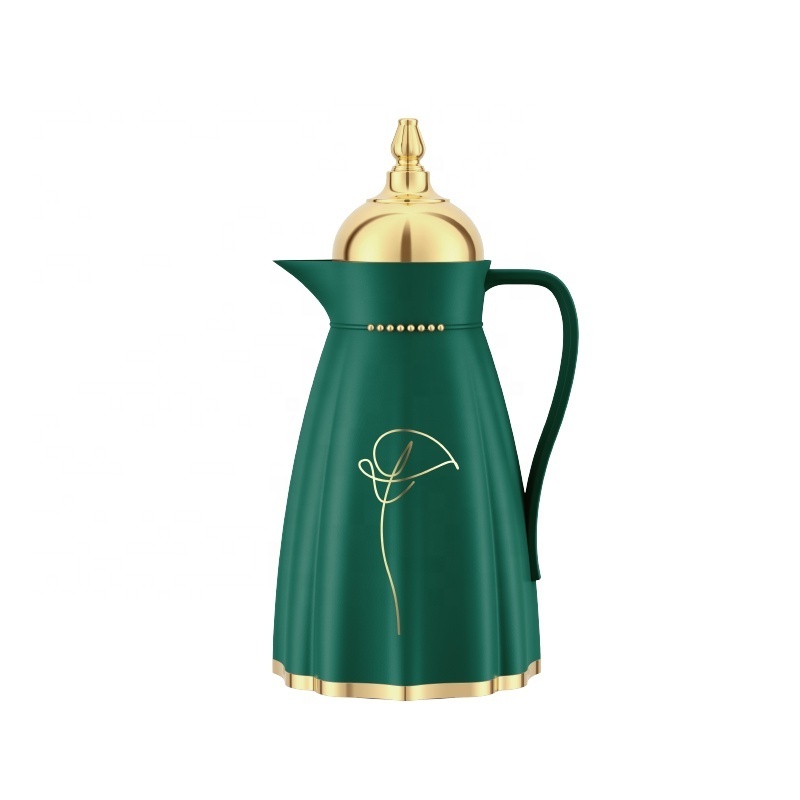 SUNLIFE brand fast delivery exquisite Thermos with white glass liner high quality Arabic style Coffee Pot