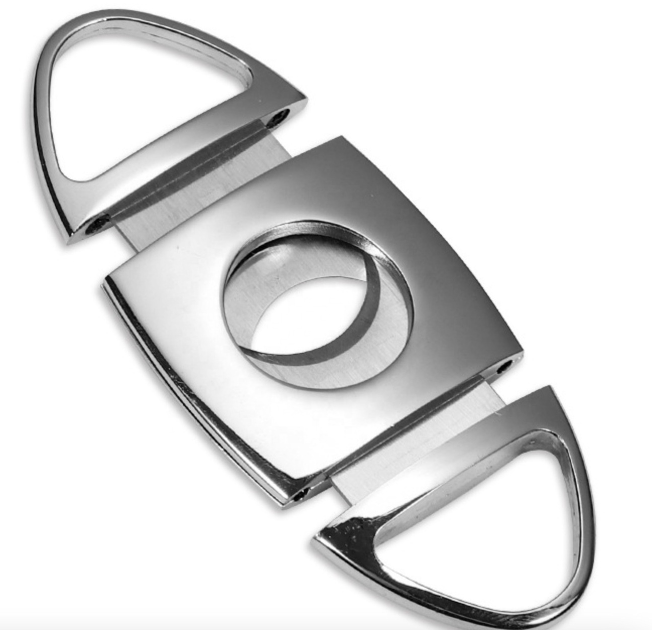 Custom Logo Luxury Cigar Accessories Double Blade V Cut Cigar Scissors Cutter