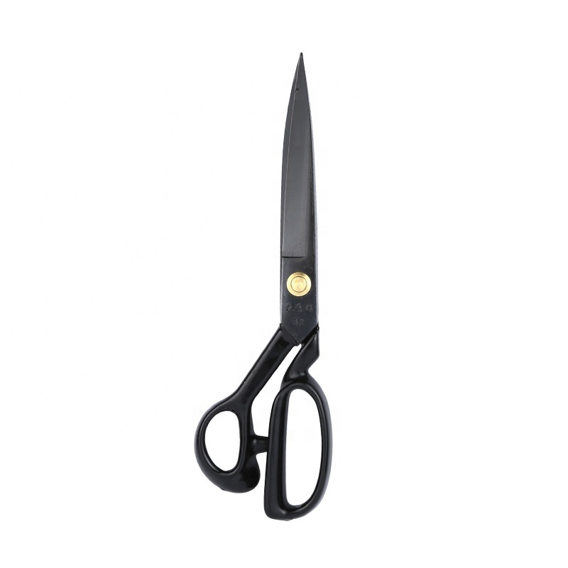 Left handed Tailor Scissors Clothing Fabric Shears with Black Soft Handle