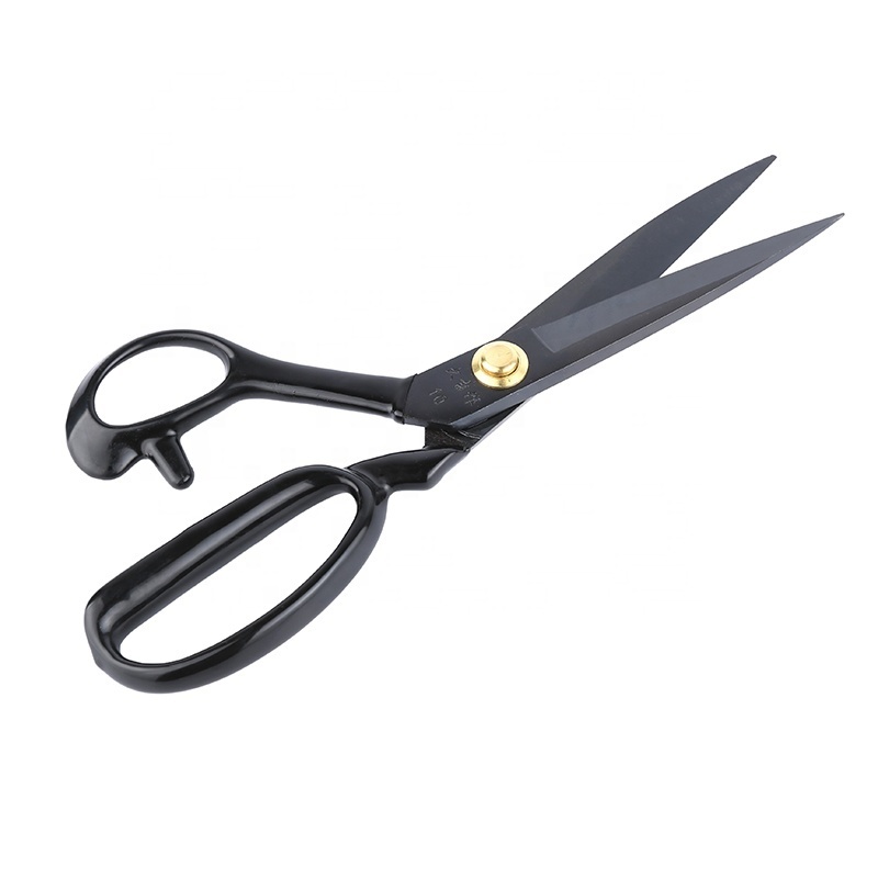 Left handed Tailor Scissors Clothing Fabric Shears with Black Soft Handle