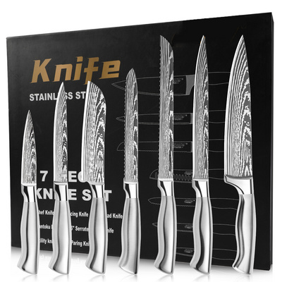 2023 Top Seller Kitchen Knives Stainless Steel Hollow Handle knife set stainless steel  gift box chef knife set