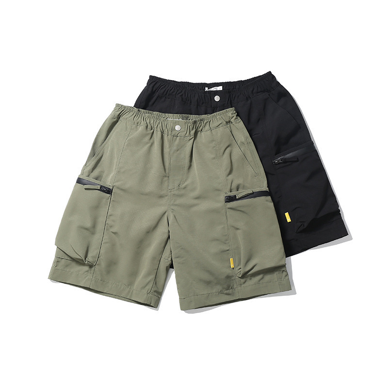 Men Nylon Shorts Big Pockets Custom Nylon Jogger Pant Sport Wear Men Cargo Shorts With Waist Band Cargo Shorts for Men