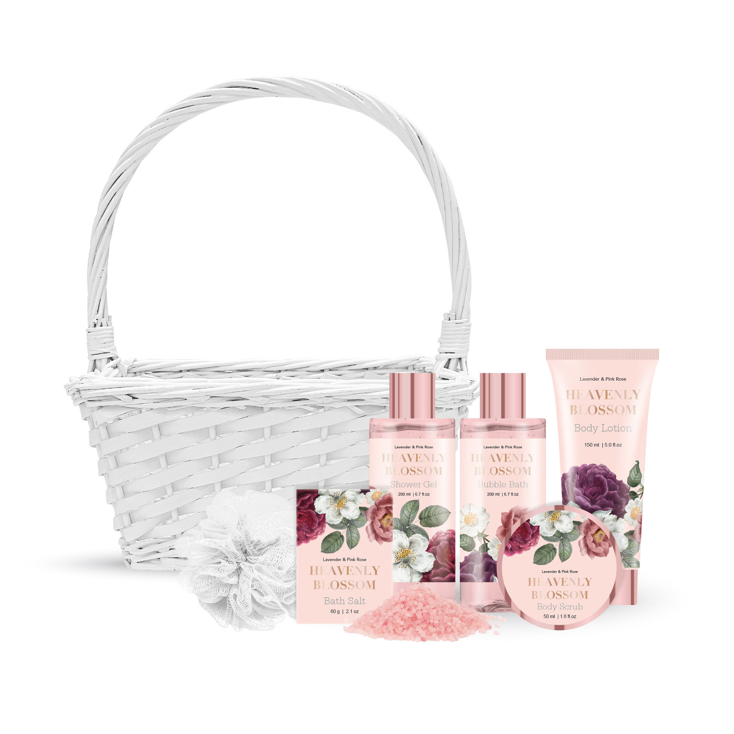 Luxurious Body Spa Bathroom Baskets Kit Aromatic Shower Gel Body Lotion Bath Gift Set