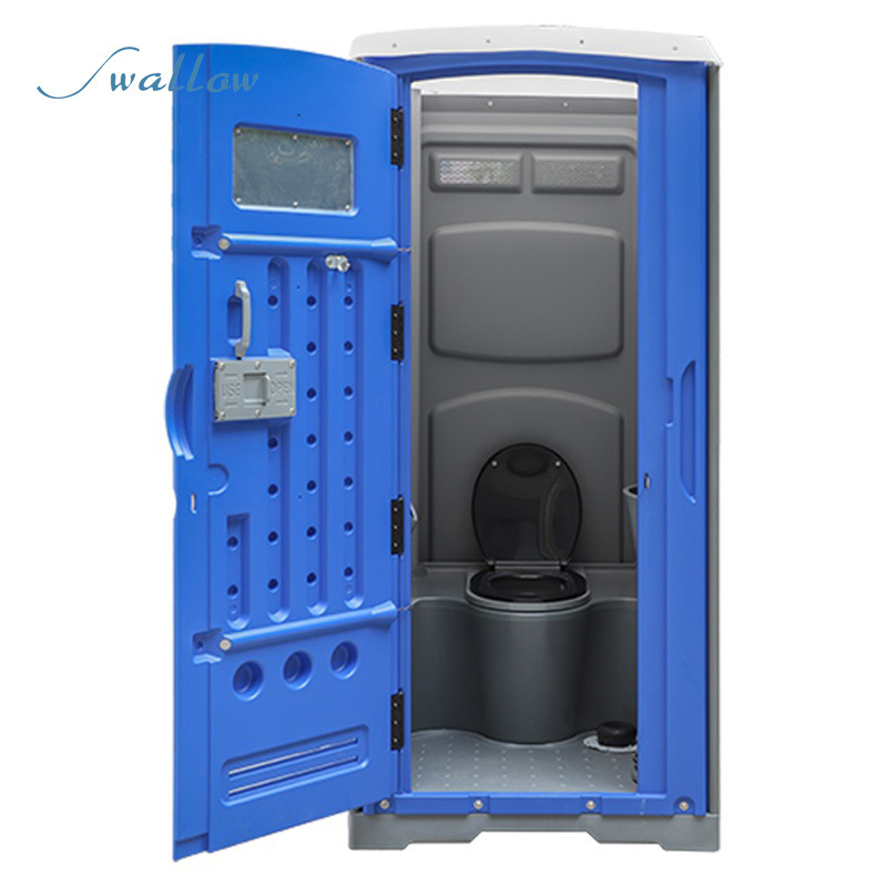 plastic HDPE portable toilet external construction site portable toilet