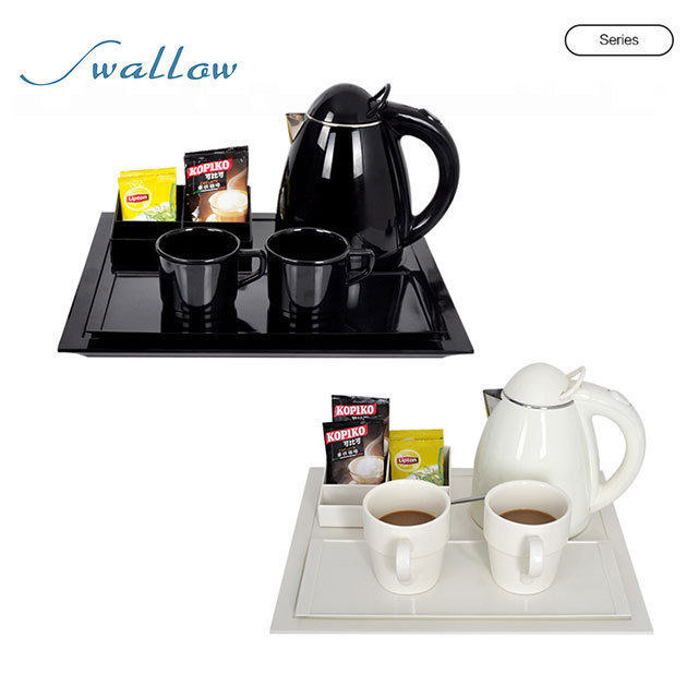 Welcome Dome Products Standards Kettle,Hotel Guest Room Kettle Tea Tray Set