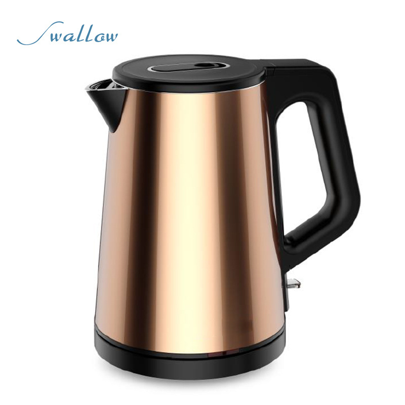 1.0L Colored Stainless Steel Electric Kettle 1000W Hot Water Kettle Tea Boiler, BPA Free