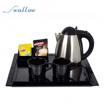 Welcome Dome Products Standards Kettle,Hotel Guest Room Kettle Tea Tray Set