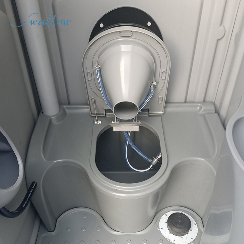 plastic HDPE portable toilet external construction site portable toilet