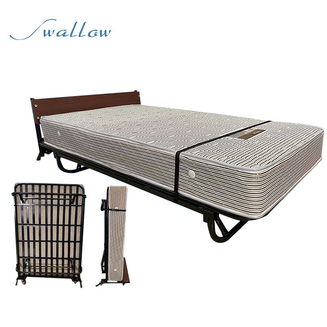 upright extra bed for hotel with folding leg