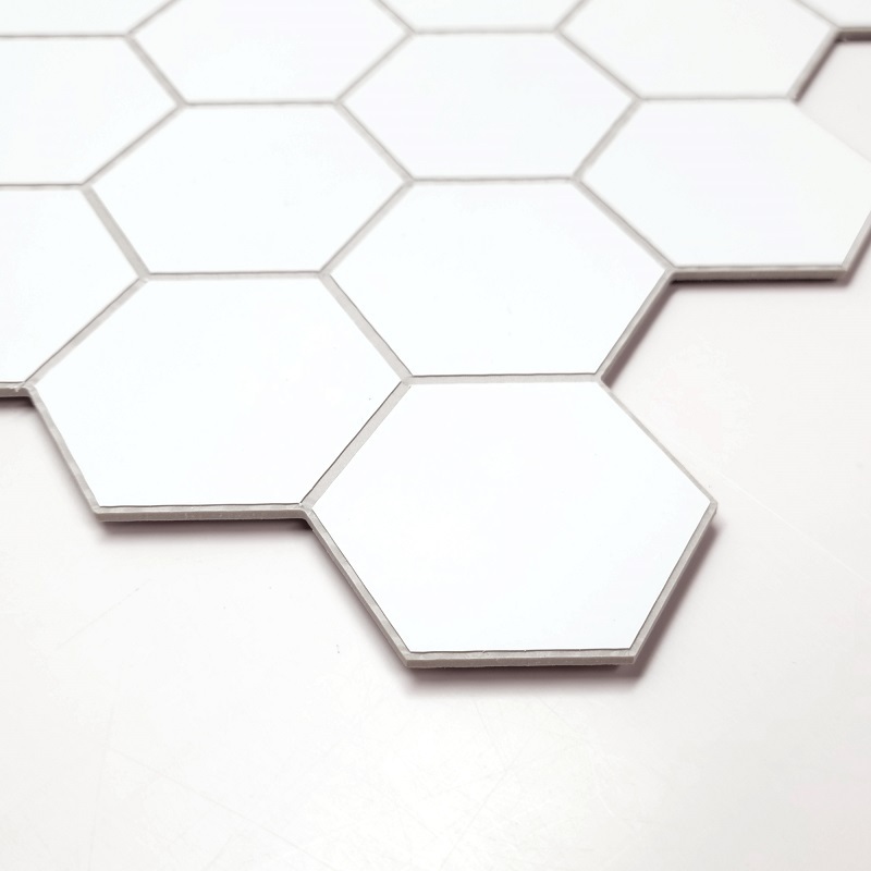 Sunwings Peel and Stick Hexagon Tile | Stock in US | Stone Composite Kitchen Backsplash Mosaic And Bathroom Wall Tile