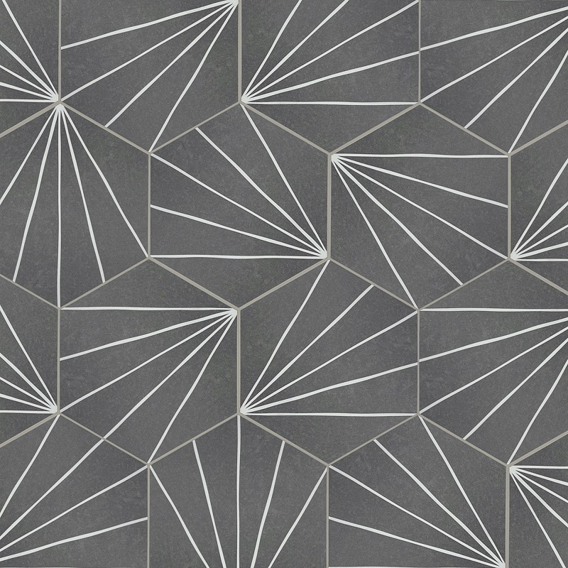 Sunwings Art Deco Grey Hexagon Peel and Stick Tile  | Direct Factory Prices Mosaic Backsplash For Kitchen Wall Decoration