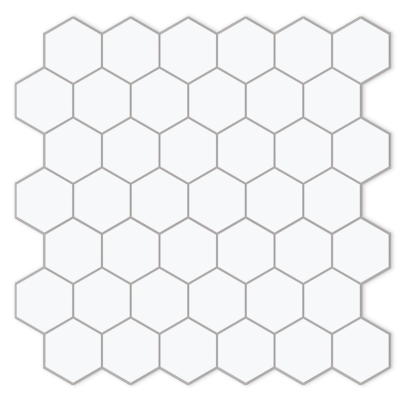 Sunwings Peel and Stick Hexagon Tile | Stock in US | Stone Composite Kitchen Backsplash Mosaic And Bathroom Wall Tile