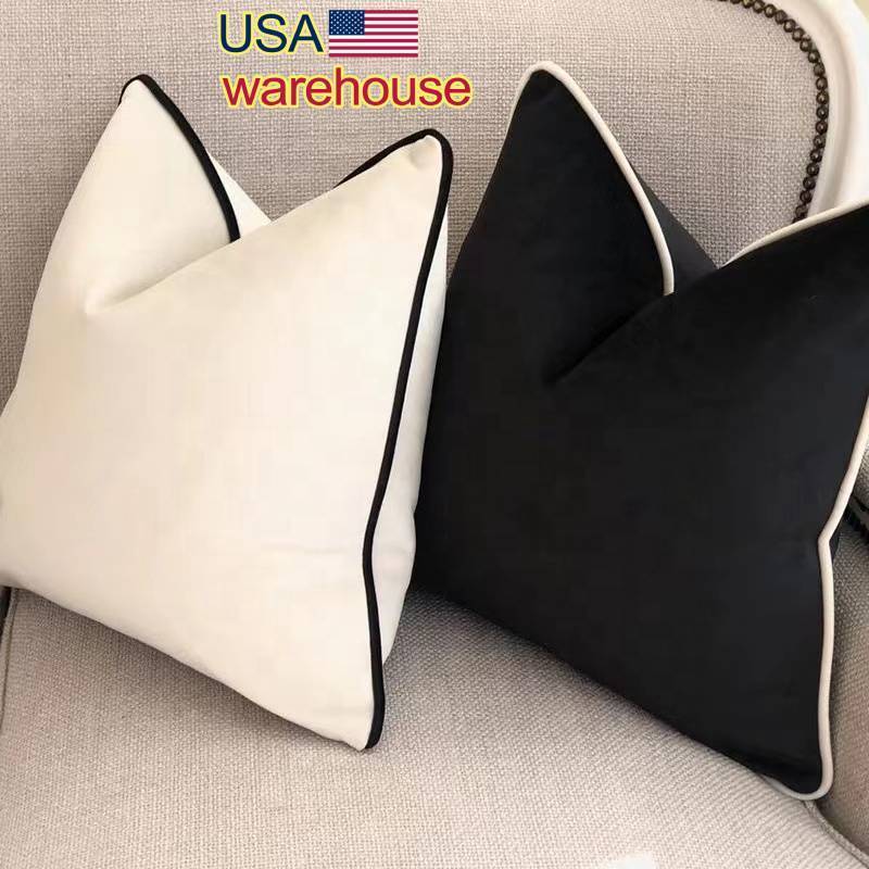 Cheap Plain Color Solid Design Best Quality Velvet Throw Pillow Covers