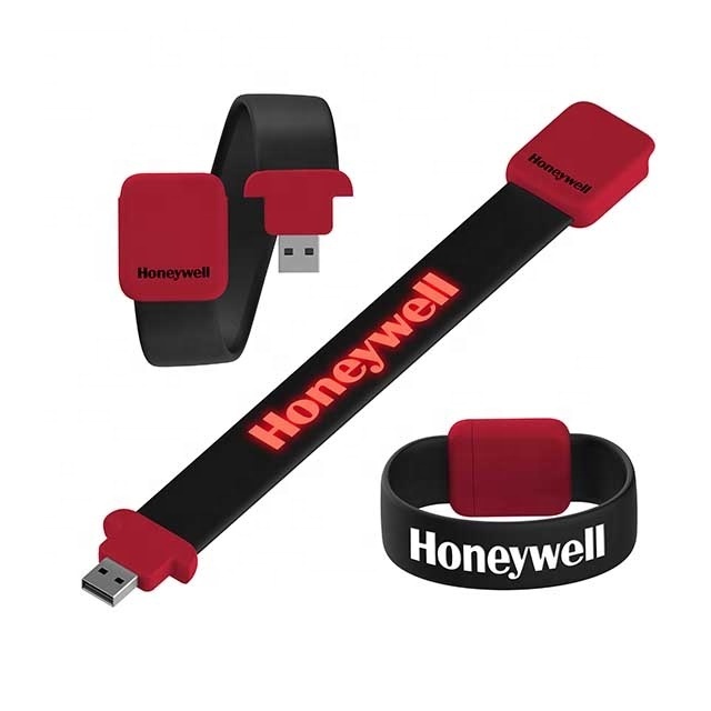 Factory Provide 2022 new design Bracelet LED USB flash drive Custom Logo USB pendrive 16gb Flash Drive for gift