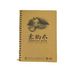 A4 size 8.27 x 11.69 inches white paper Drawing book Sketchbook 60 Pages160 GSM for Drawing