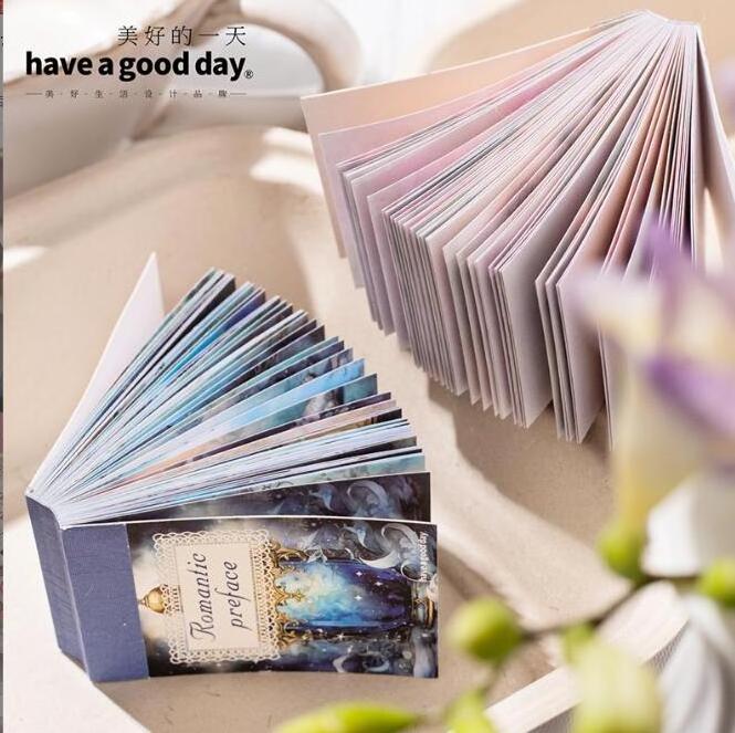 Have a good day 50 page romantic preface mini washi sticker book for scrapbooking DIY journaling stickers