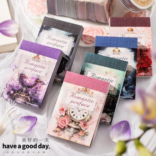 Have a good day 50 page romantic preface mini washi sticker book for scrapbooking DIY journaling stickers