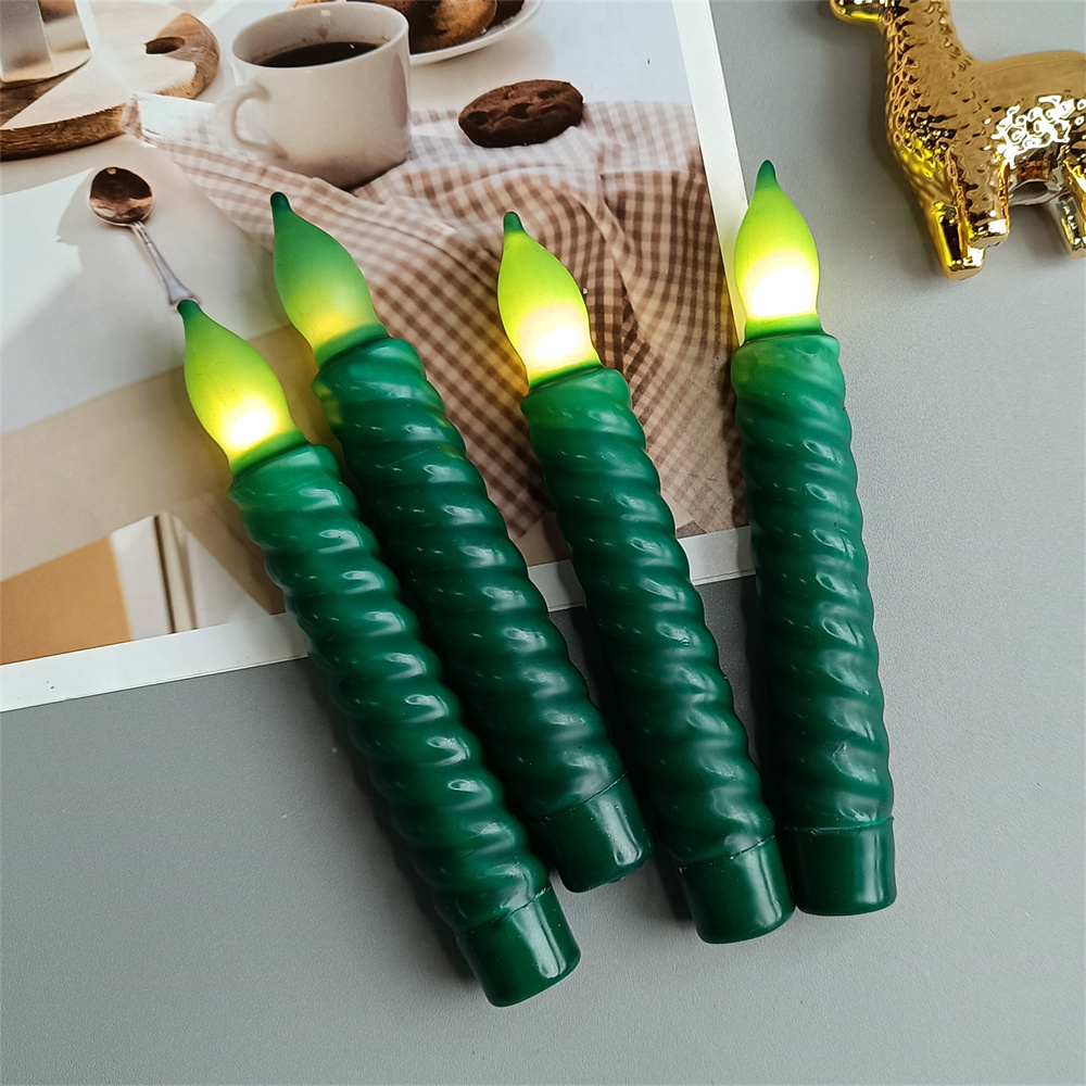 Manufacture Flameless Candles Flickering Warm Light for Festival Party Home Decor Led Candles Spiral Battery Operated Candles