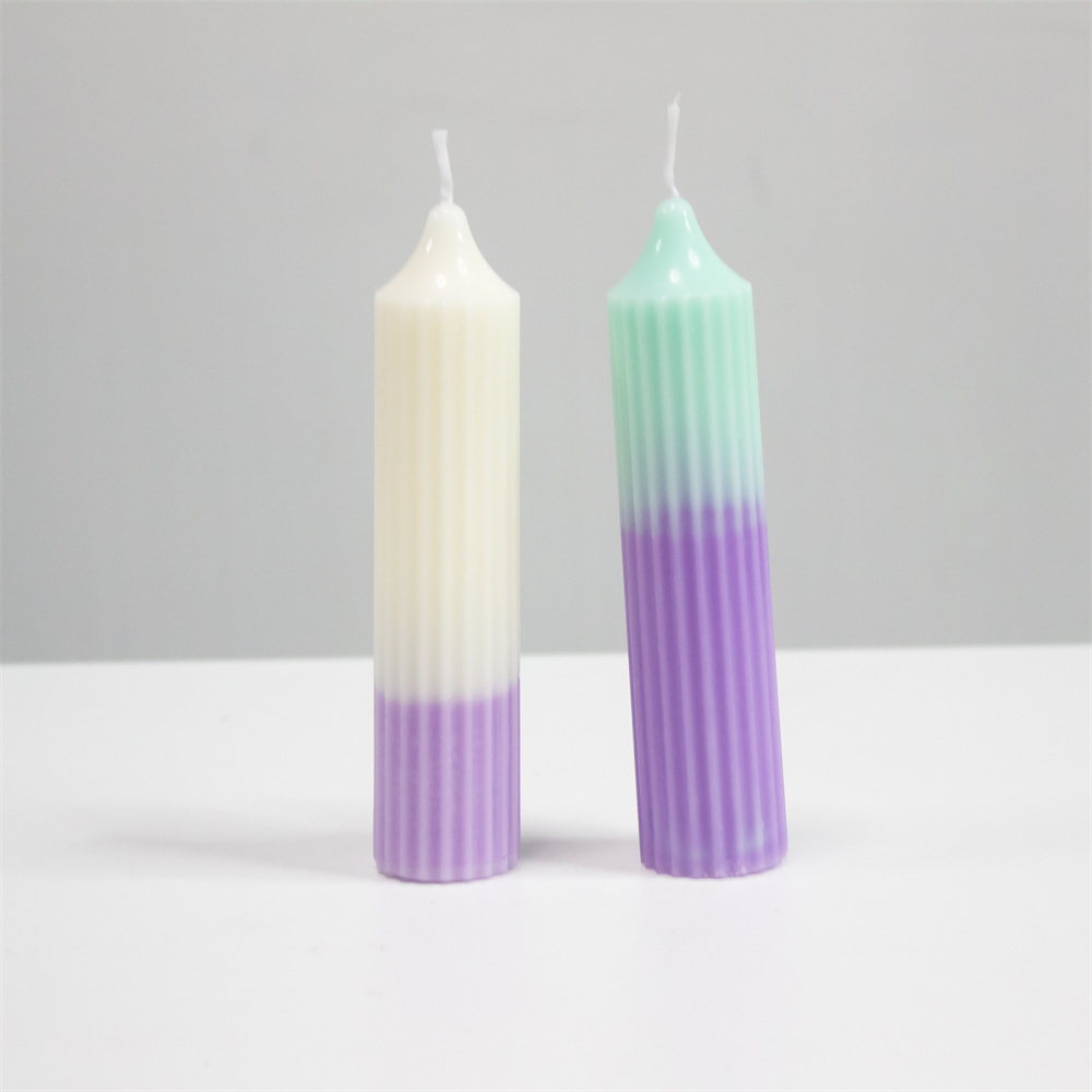 6'' Inch Stick Taper Dinner Candles Unscented Tapered Pillar Soy Candles for Wedding Decoration