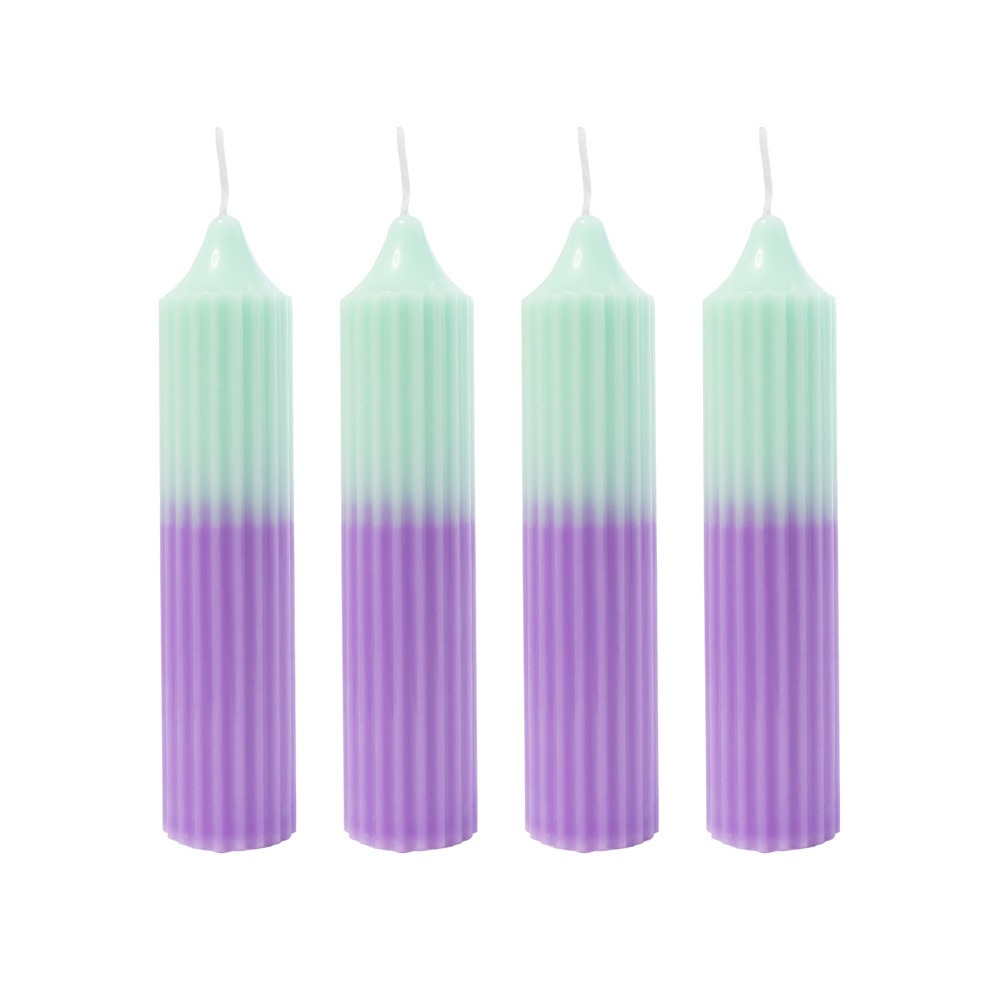 6'' Inch Stick Taper Dinner Candles Unscented Tapered Pillar Soy Candles for Wedding Decoration