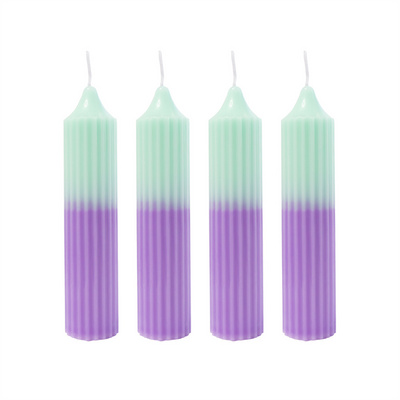 6'' Inch Stick Taper Dinner Candles Unscented Tapered Pillar Soy Candles for Wedding Decoration