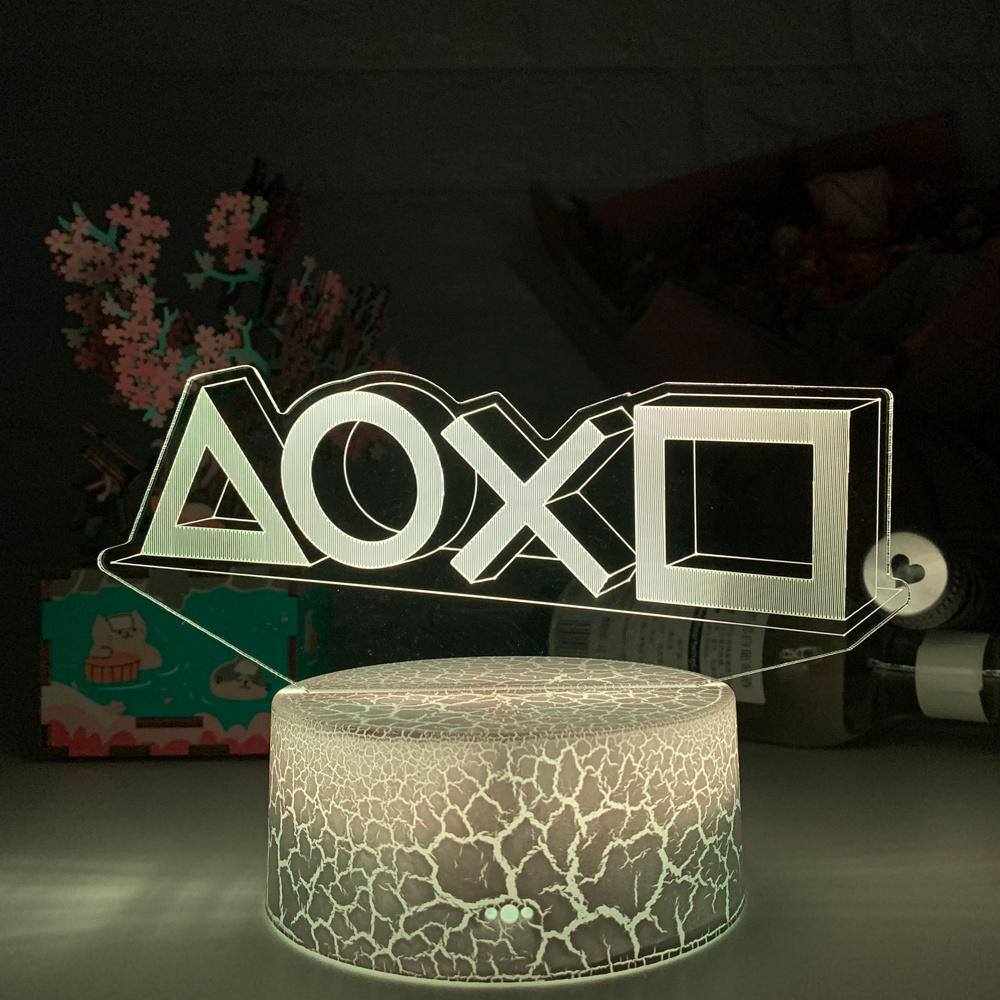 Acrylic 3d Iamp Playstation Neon Sign Led Night Light for Bedroom Decor Event Prize Game Shop Idea Playstation Desk Night TW-517