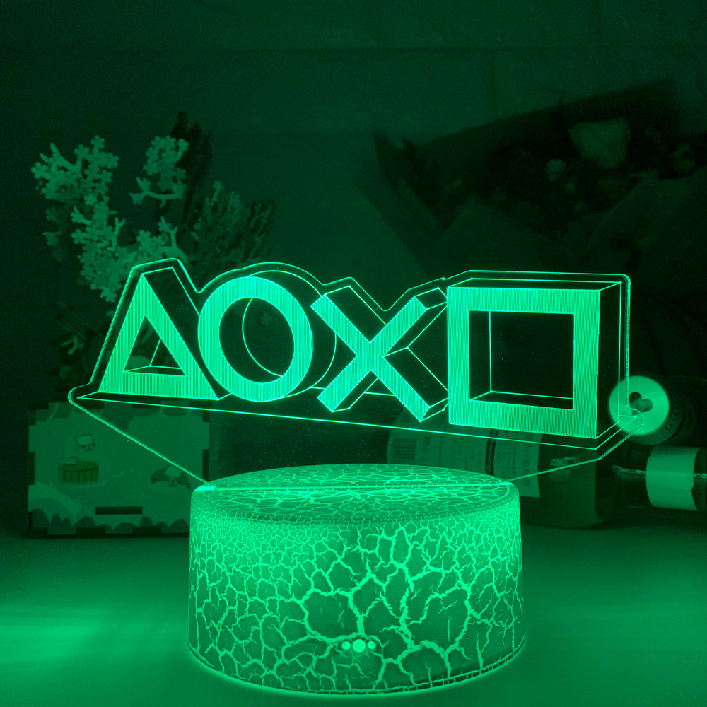 Acrylic 3d Iamp Playstation Neon Sign Led Night Light for Bedroom Decor Event Prize Game Shop Idea Playstation Desk Night TW-517