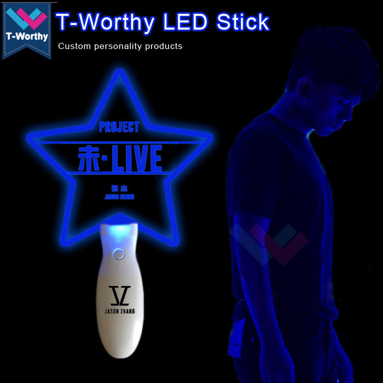 High Quantity Customized 15 colors Led Stick, Acrylic K pop Light Stick  for Event, Concert