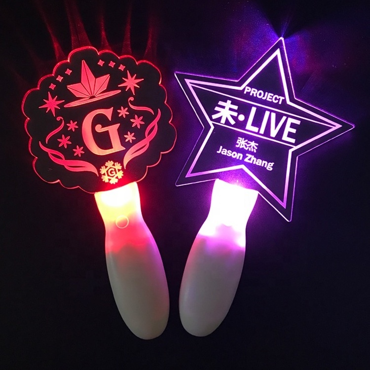 High Quantity Customized 15 colors Led Stick, Acrylic K pop Light Stick  for Event, Concert