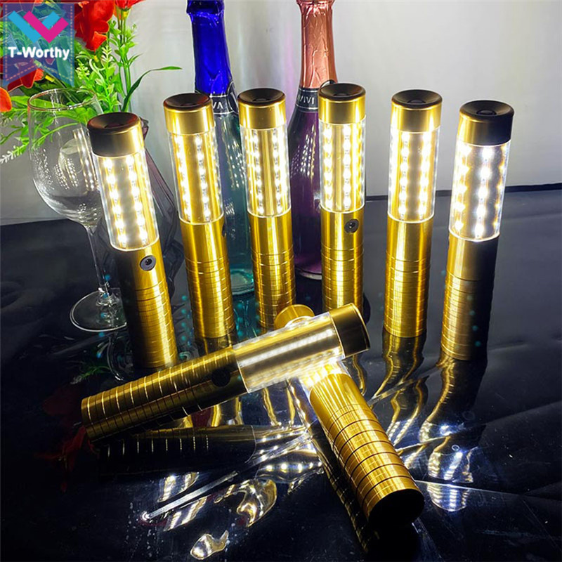 Rechargeable LED Strobe Baton Flash LED Stick Sparklers Bottle Strobe Baton for Champagne Bottle KTV Bar Club Party