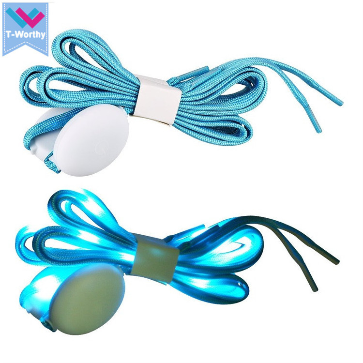 Fashion LED Glowing Shoelaces Multi color Flashing Luminous Outdoor Party LED Glowing Shoestrings