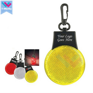 Cheap Reflective LED Bike Warning Safety Light LED Keychain Light For Bag