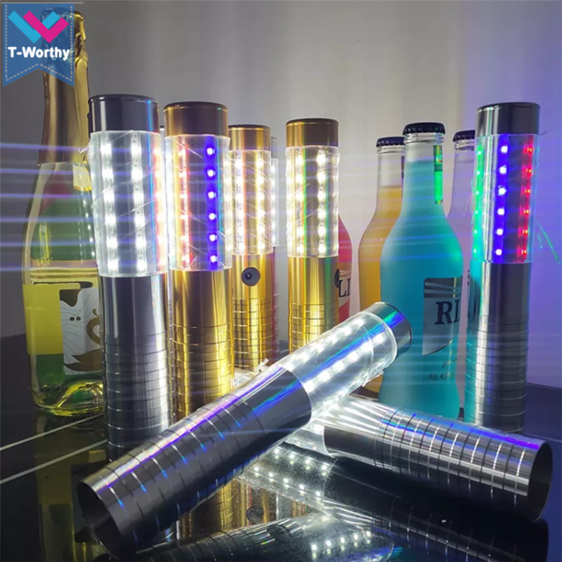 Rechargeable LED Strobe Baton Flash LED Stick Sparklers Bottle Strobe Baton for Champagne Bottle KTV Bar Club Party