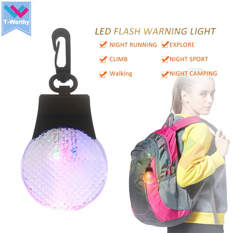 Cheap Reflective LED Bike Warning Safety Light LED Keychain Light For Bag