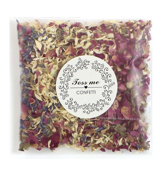 Xanadu Mix Biodegradable Confetti Dried Flowers Petals Natural CUSTOM Wedding Party Decoration Rose Petal Lavender Toss Bag 10g